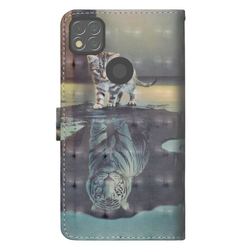 Capa Flip Para Xiaomi Redmi 9C Ernesto O Tigre