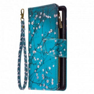 Capa Folio Para Xiaomi Redmi 9C Bolso De Árvore Com Zíper