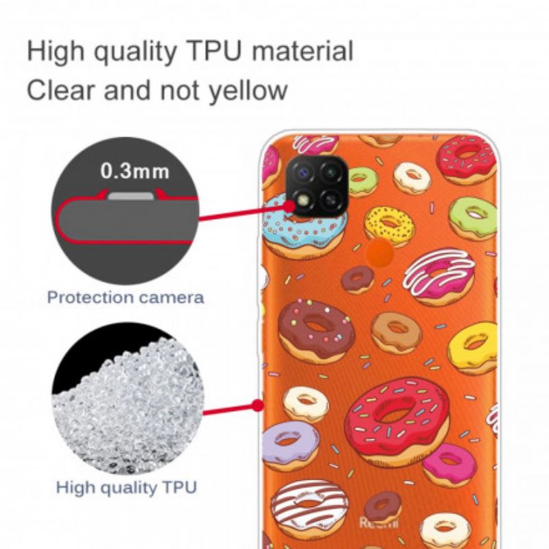 Capa Para Xiaomi Redmi 9C Amo Rosquinhas