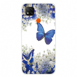 Capa Para Xiaomi Redmi 9C Borboletas
