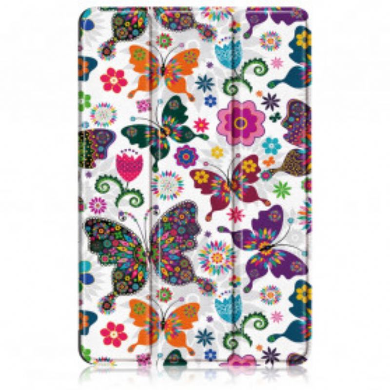 Capa De Celular Para Huawei MatePad Pro 12.6 (2021) Borboletas E Flores Retrô Aprimoradas