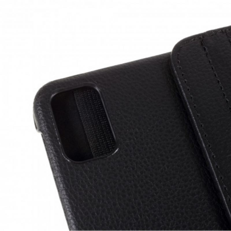 Capa Em Pele Para Huawei MatePad Pro 12.6 (2021) Couro Sintético De Lichia Giratório Em 360°