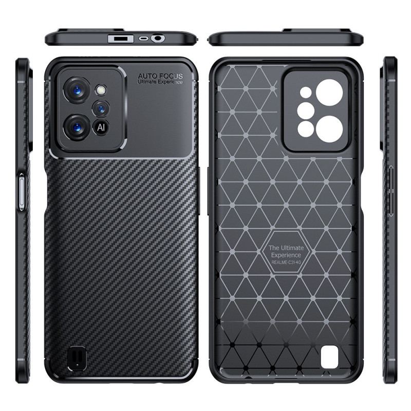 Capa Para Realme C31 Mangueira De Fibra De Carbono