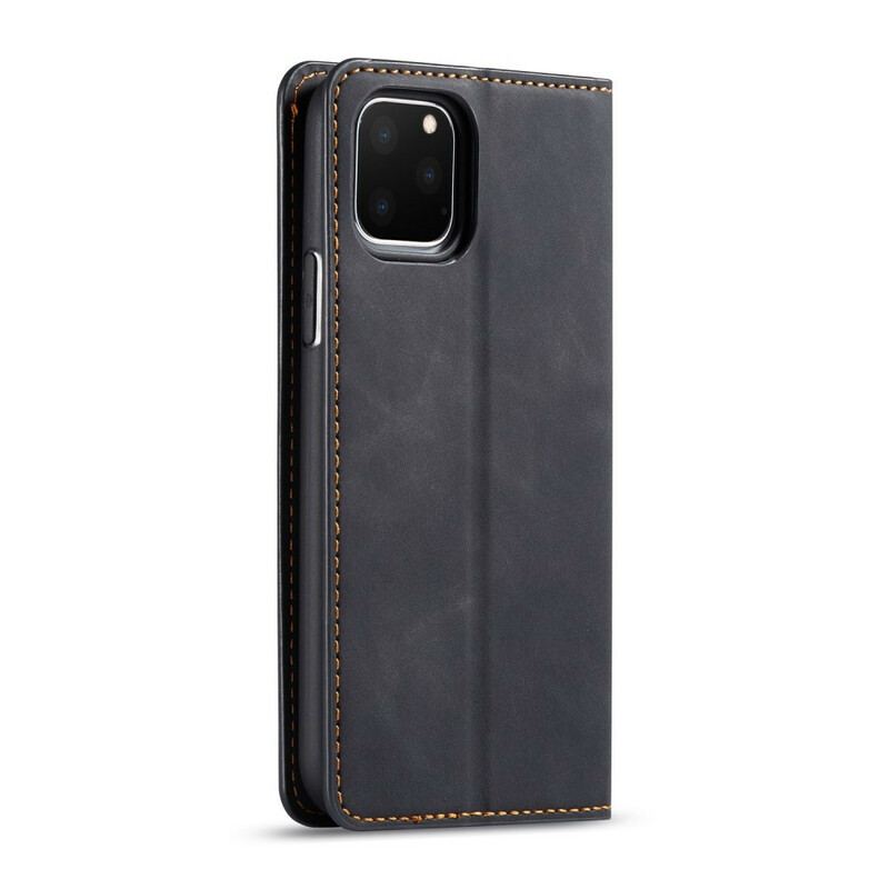 Capa De Celular Para iPhone 11 Pro Max Flip Forwenw Efeito Couro