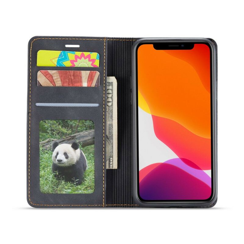 Capa De Celular Para iPhone 11 Pro Max Flip Forwenw Efeito Couro