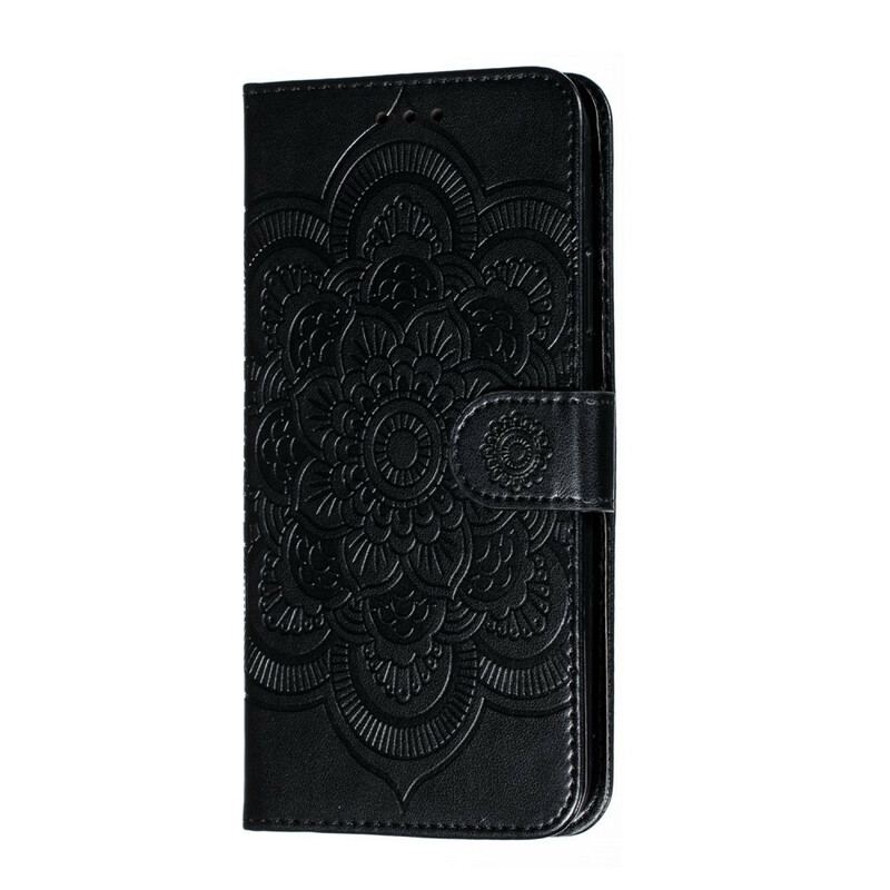 Capa Flip Para iPhone 11 Pro Max De Cordão Mandala Alça Completo