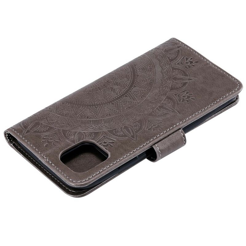 Capa Flip Para iPhone 11 Pro Max Mandala Do Sol
