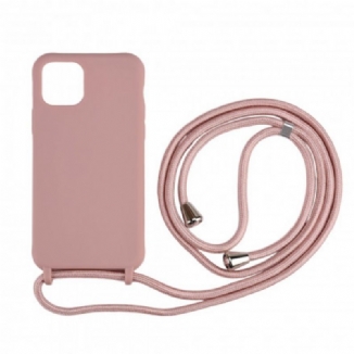 Capa Para iPhone 11 Pro Max De celular Com Cordão De Silicone Flexível
