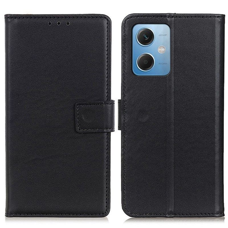 Capa De Couro Para Xiaomi Redmi Note 12 5G Couro Sintético