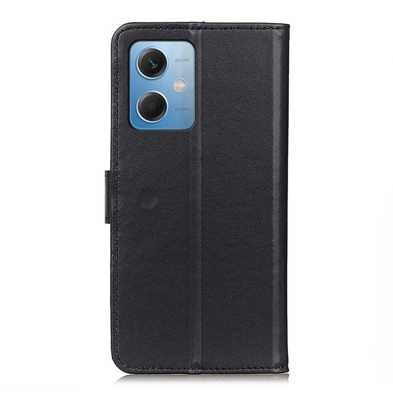 Capa De Couro Para Xiaomi Redmi Note 12 5G Couro Sintético