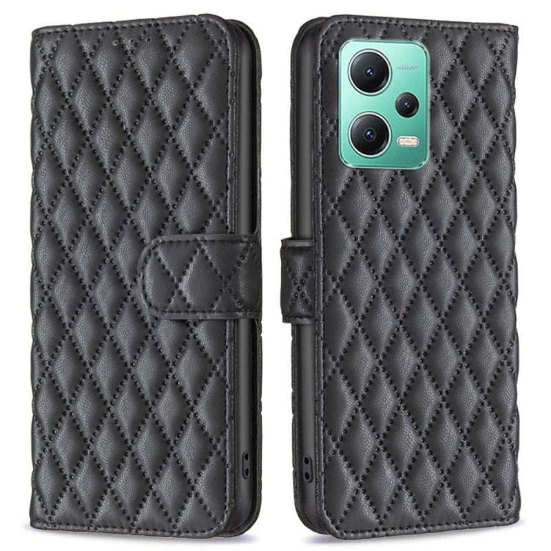 Capa Flip Para Xiaomi Redmi Note 12 5G Cor Binfen Acolchoada