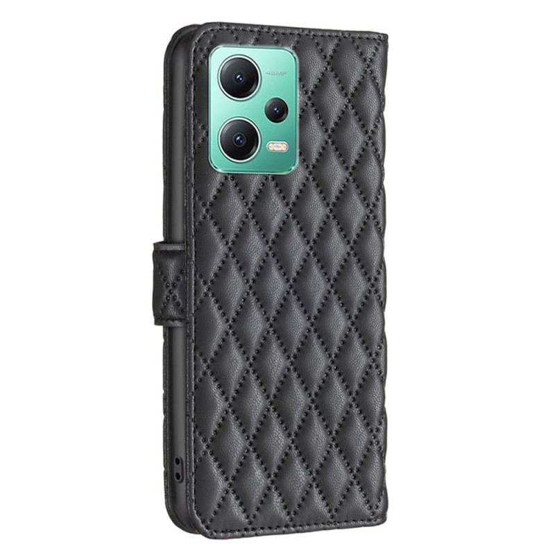 Capa Flip Para Xiaomi Redmi Note 12 5G Cor Binfen Acolchoada
