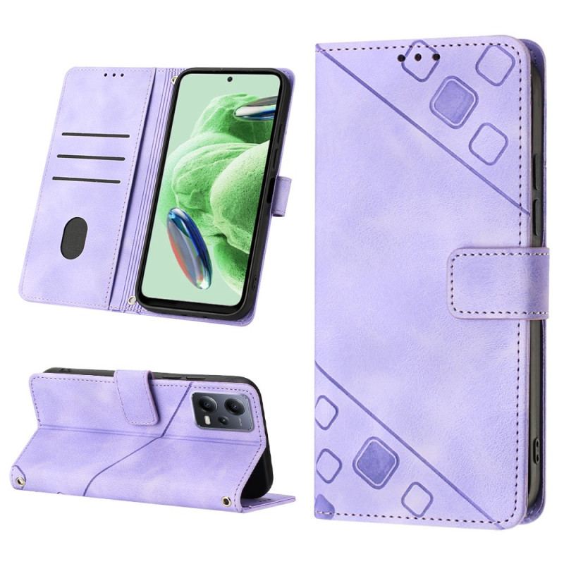 Capa Flip Para Xiaomi Redmi Note 12 5G Desenho 70