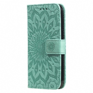 Capa Flip Para Xiaomi Redmi Note 12 5G Sol Com Cordão