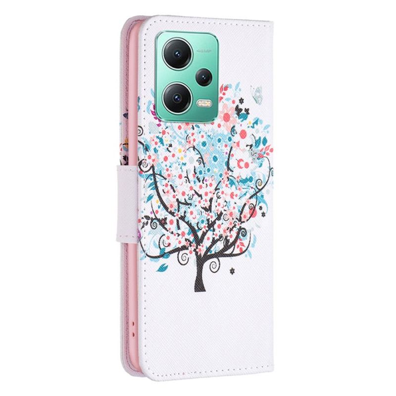 Capa Folio Para Xiaomi Redmi Note 12 5G Árvore Florida