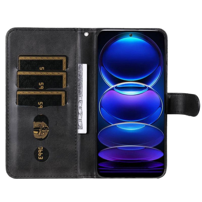 Capa Folio Para Xiaomi Redmi Note 12 5G Carteira