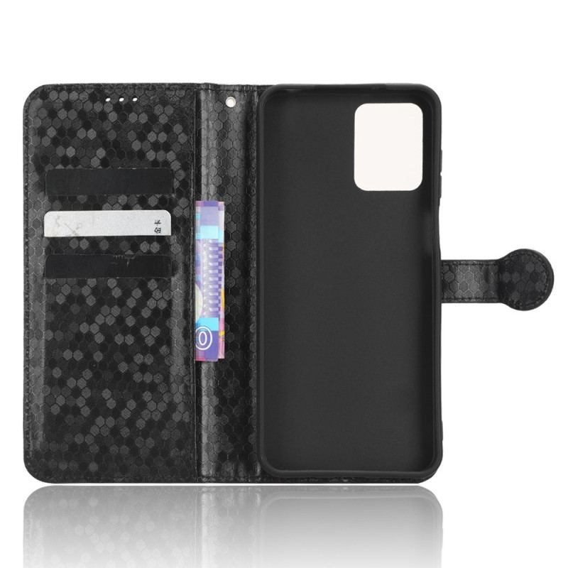 Capa De Couro Para Moto G73 5G De Cordão Design Strappy 3d