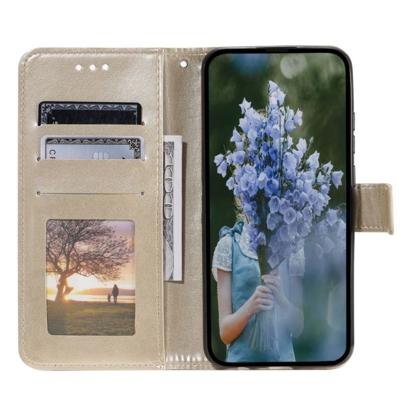 Capa De Couro Para Moto G73 5G Mandala Do Sol