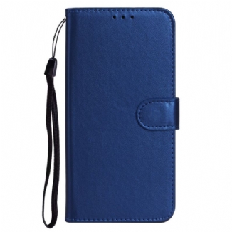 Capa Flip Para Moto G73 5G De Cordão Simples Com Alça