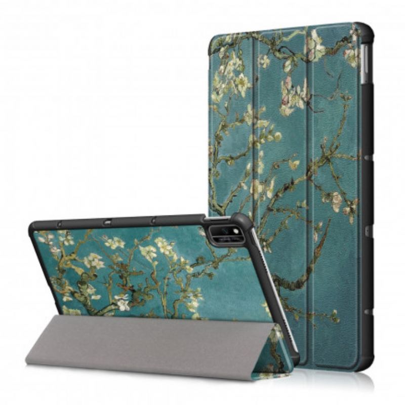 Capa De Celular Para Huawei MatePad New Ramos De Floração Reforçados