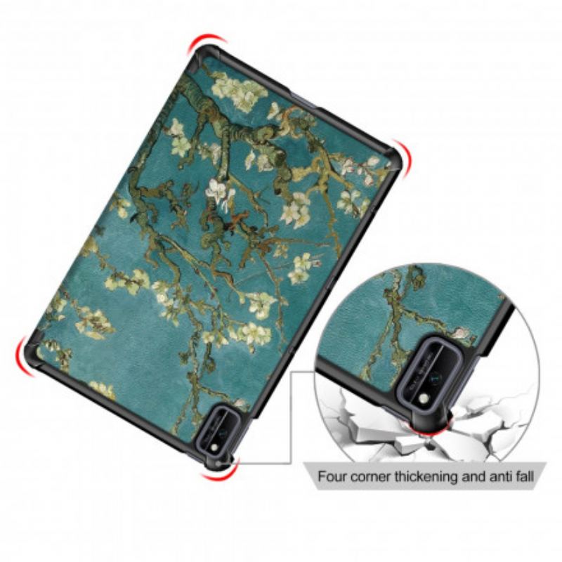 Capa De Celular Para Huawei MatePad New Ramos De Floração Reforçados