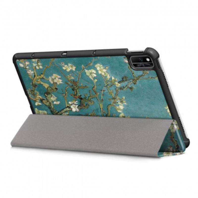 Capa De Celular Para Huawei MatePad New Ramos De Floração Reforçados