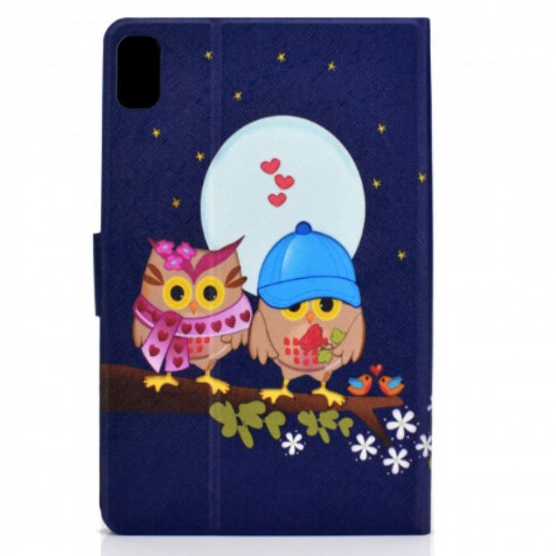 Capa De Couro Para Huawei MatePad New Corujas Divertidas