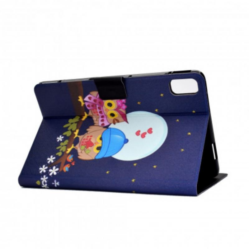Capa De Couro Para Huawei MatePad New Corujas Divertidas