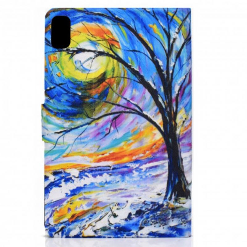 Capa Folio Para Huawei MatePad New Aquarela Árvore