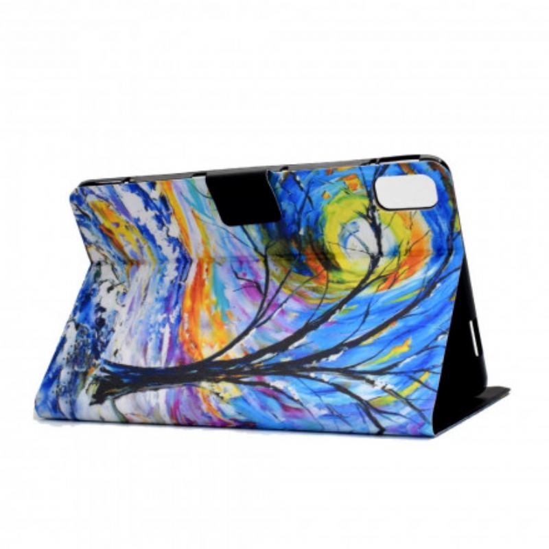 Capa Folio Para Huawei MatePad New Aquarela Árvore