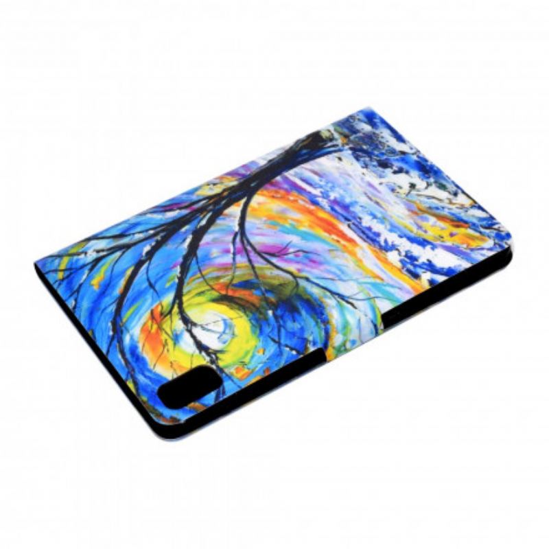 Capa Folio Para Huawei MatePad New Aquarela Árvore