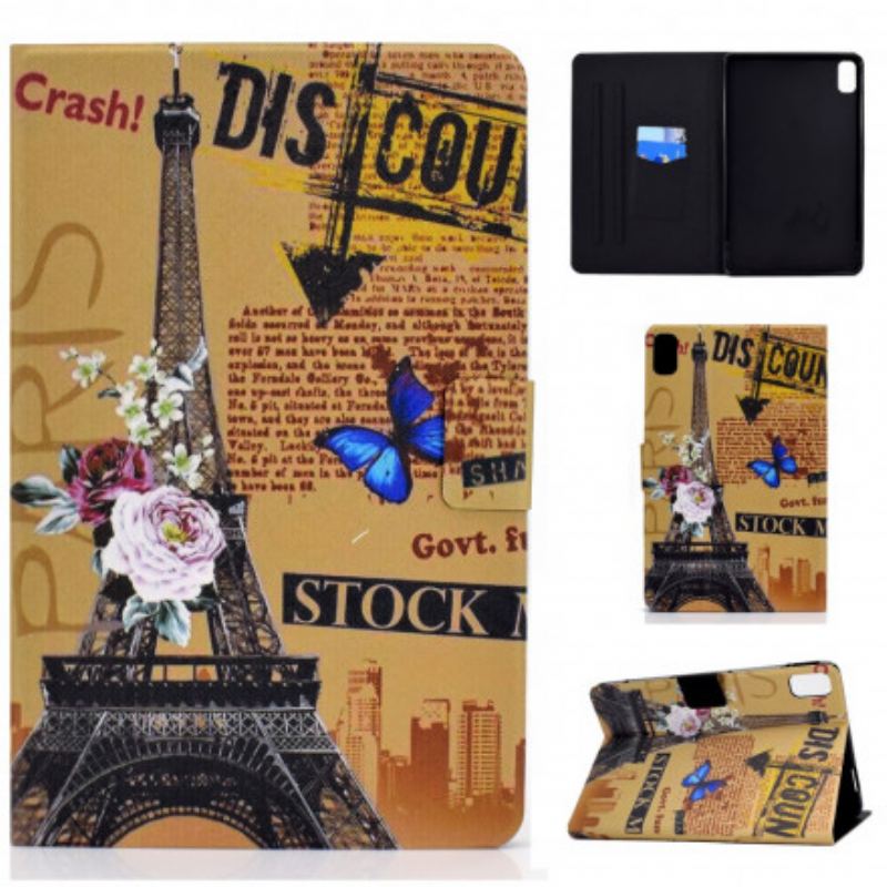Capa Folio Para Huawei MatePad New Jornal Parisiense