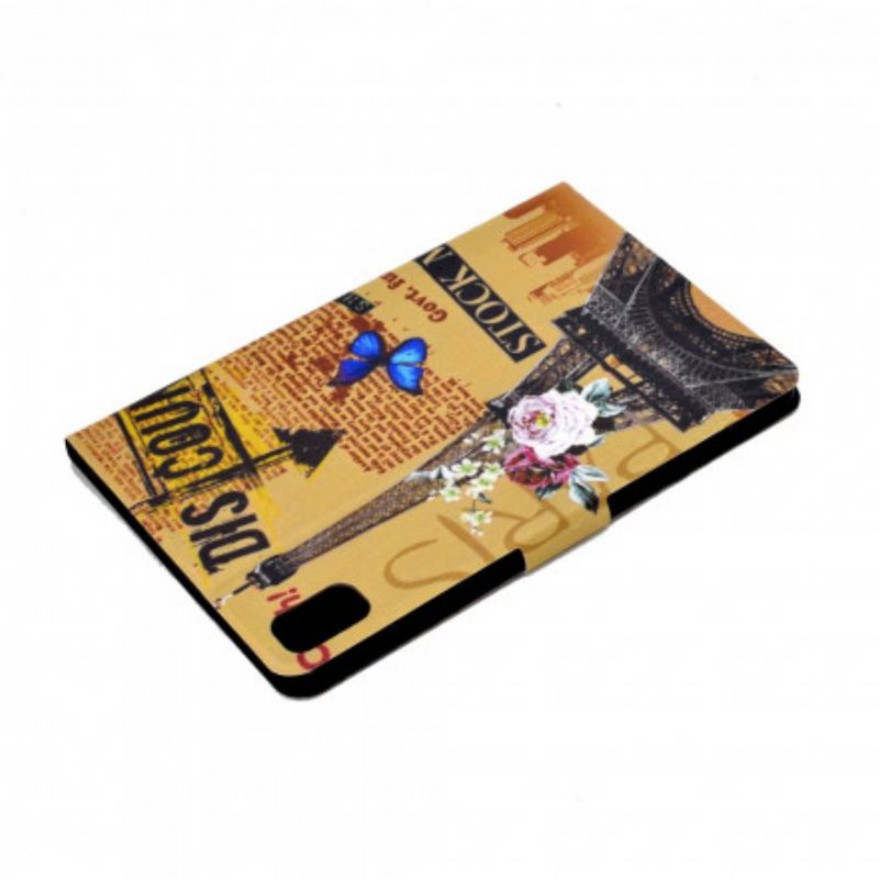 Capa Folio Para Huawei MatePad New Jornal Parisiense