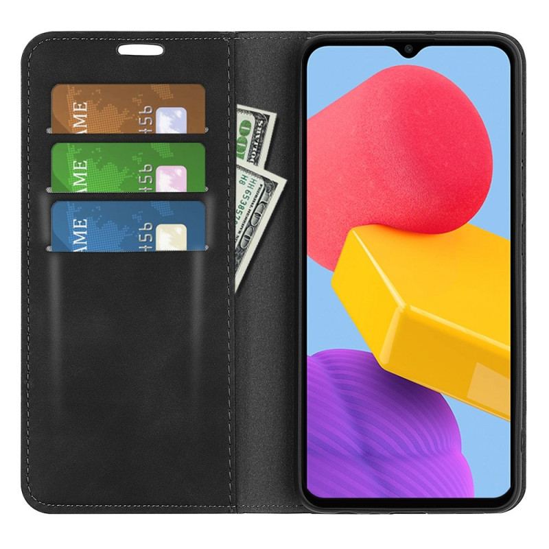 Capa De Celular Para Samsung Galaxy M13 Flip Efeito Couro