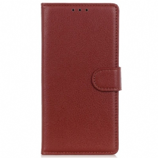 Capa Em Pele Para Samsung Galaxy M13 Couro Falso Tradicional