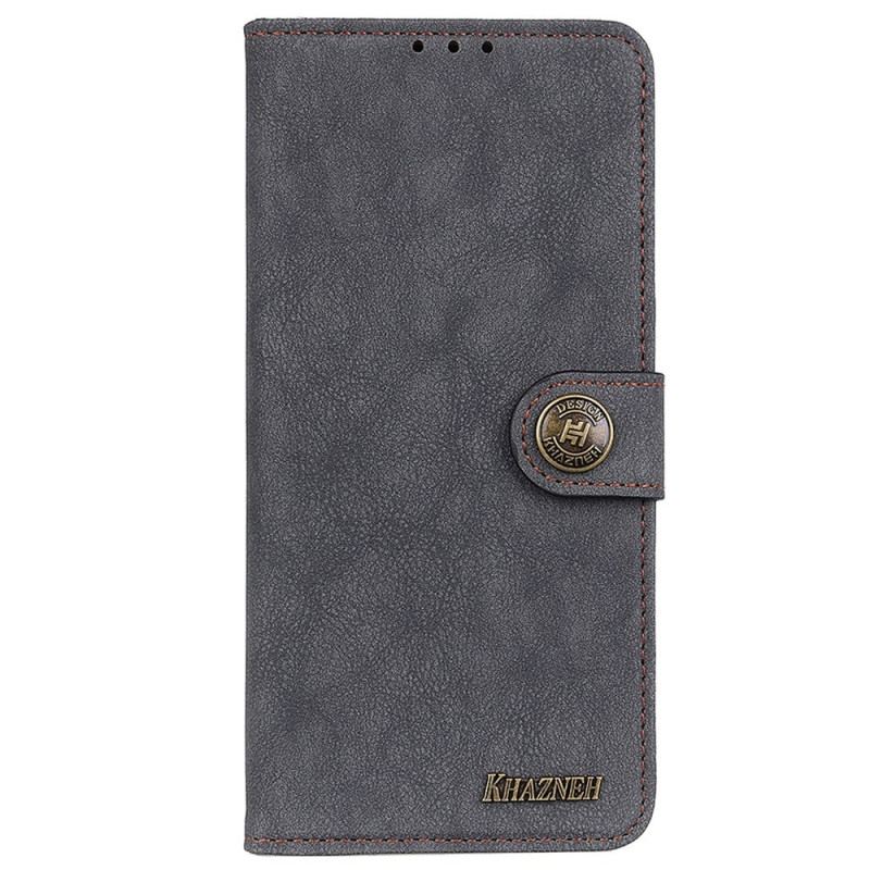 Capa Em Pele Para Samsung Galaxy M13 Couro Rachado Khazneh