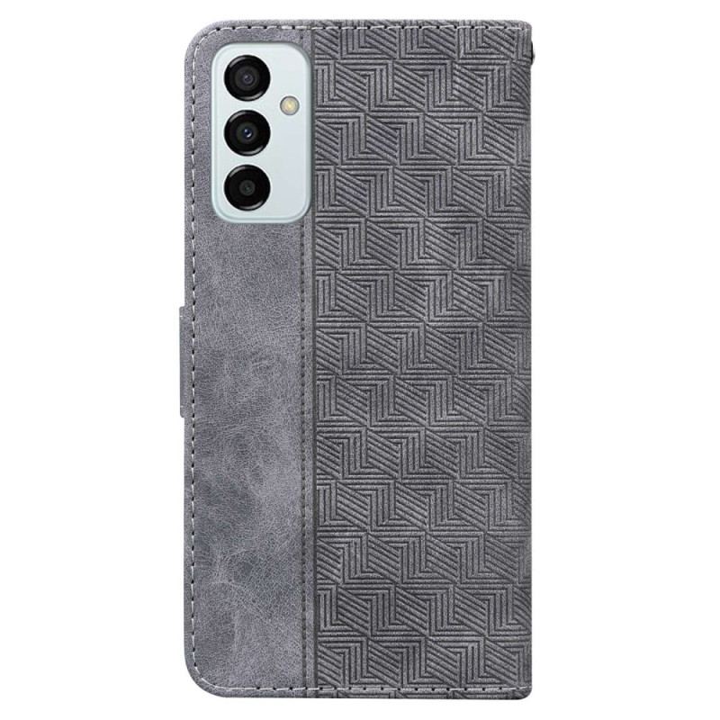 Capa Flip Para Samsung Galaxy M13 De Cordão Padrão De Tiras