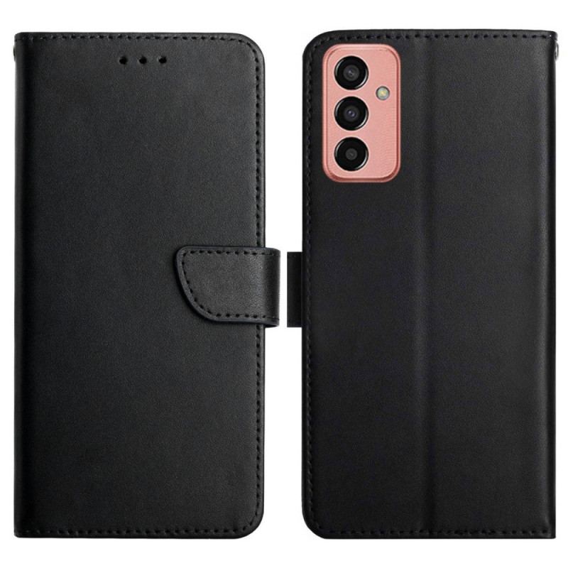 Capa Flip Para Samsung Galaxy M13 Couro Napa Genuíno