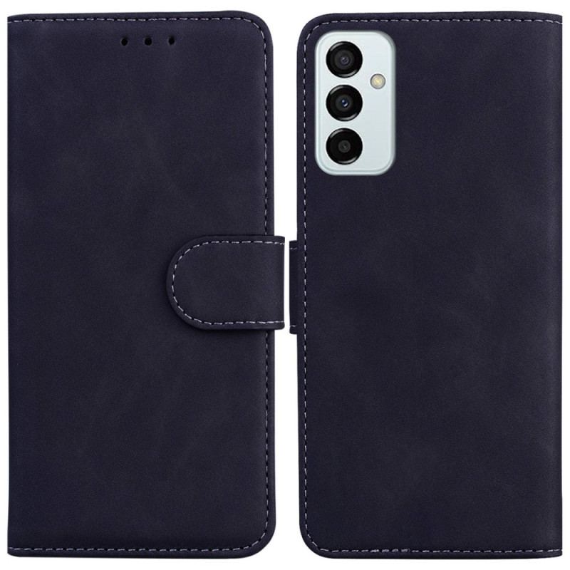 Capa Flip Para Samsung Galaxy M13 Efeito Couro Couture