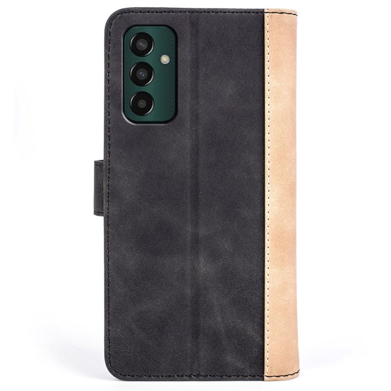 Capa Flip Para Samsung Galaxy M13 Estilo De Couro Ondulado