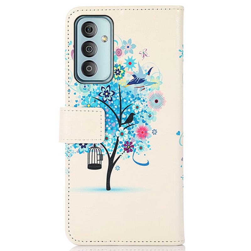 Capa Folio Para Samsung Galaxy M13 Árvore Florida