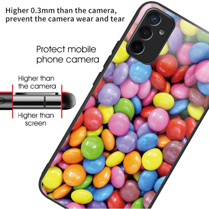 Capa Para Samsung Galaxy M13 Bombons De Vidro Temperado