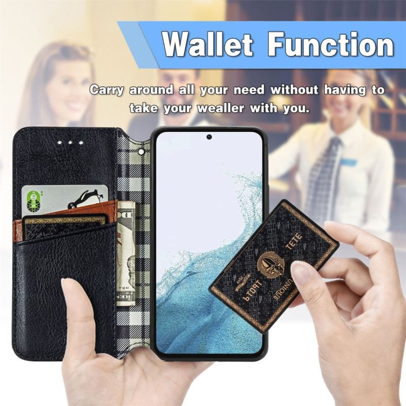 Capa De Celular Para Samsung Galaxy A54 5G Flip Padrão 3d Vintage