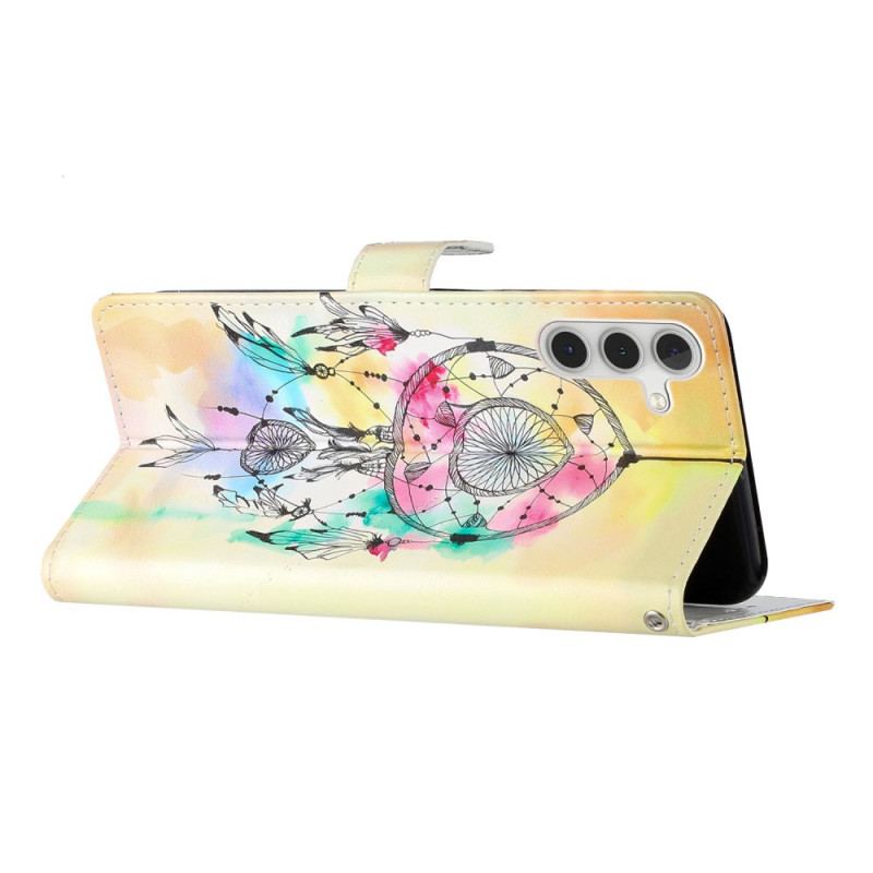 Capa De Couro Para Samsung Galaxy A54 5G Apanhador De Sonhos Artístico