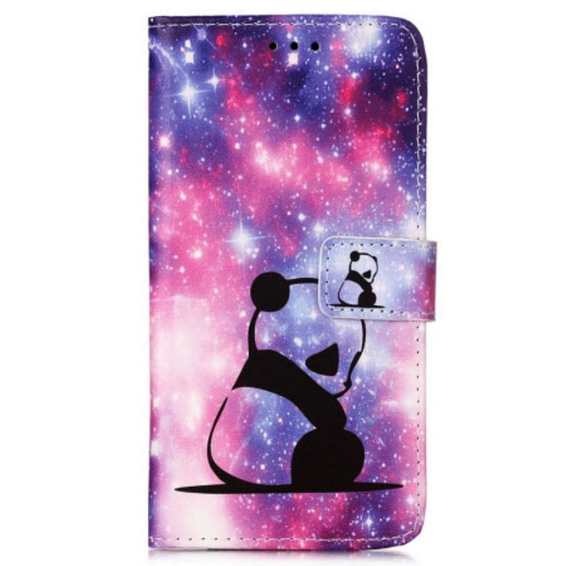 Capa Flip Para Samsung Galaxy A54 5G De Cordão Cordão Galaxy Panda