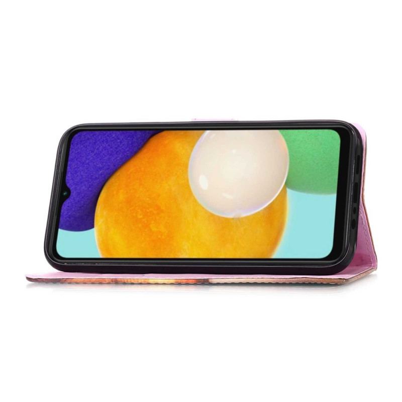 Capa Flip Para Samsung Galaxy A54 5G De Cordão Cordão Galaxy Panda