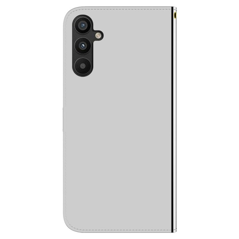 Capa Flip Para Samsung Galaxy A54 5G Espelho E Cordão