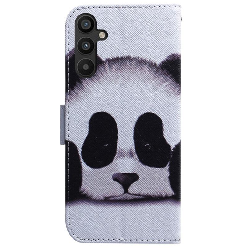 Capa Folio Para Samsung Galaxy A54 5G De Cordão Colar Panda Ventilador