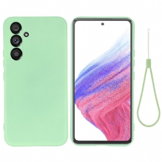 Capa Para Samsung Galaxy A54 5G Silicone Líquido Com Cordão