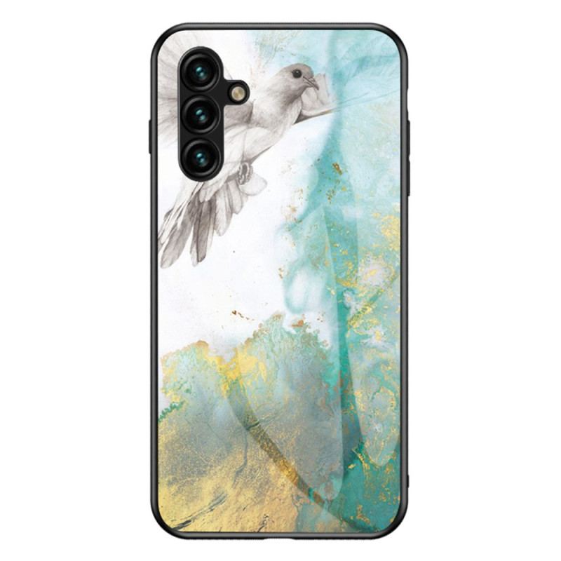 Capa Para Samsung Galaxy A54 5G Vidro Temperado De Cores De Mármore